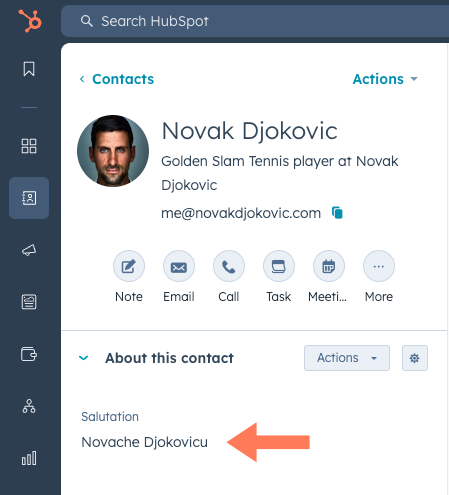 hubspot-contacts-novak-djokovic-salutation